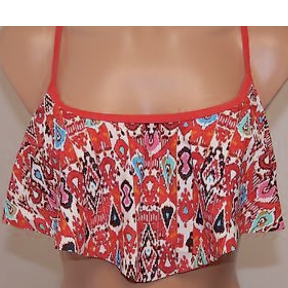 Profile Blush Siam Ruffle Bikini Top